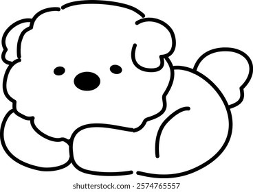 A cute dog vector image