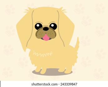 Cute dog - vector set of icons and illustrations 