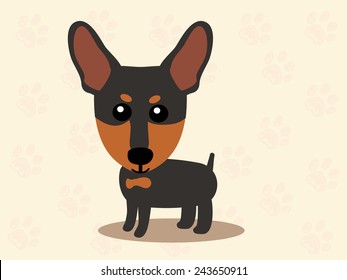 Cute dog  - vector set of icons and illustrations