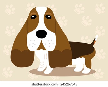 Cute dog  - vector set of icons and illustrations
