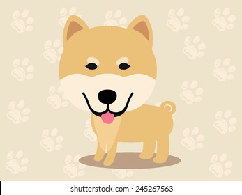 Cute dog  - vector set of icons and illustrations