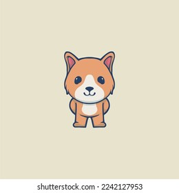 CUTE DOG VECTOR STOK INSPIRATION