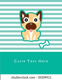 cute doggy card