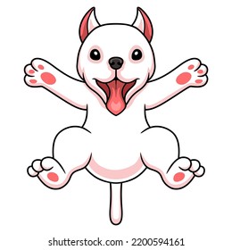 Cute dogo argentino dog cartoon