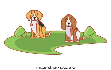 cute dogs design