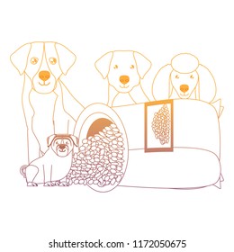 cute dogs design