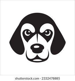 Cute dogs doodle vector on whit back ground