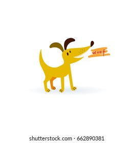Cute Dog.Vector illustration