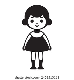 Una linda ilustración de muñecas. Imagen que se ve muy hermosa