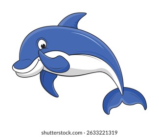 Cute Dolphin Animal cartoon Illustration