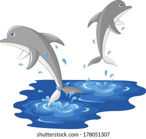 Cute Dolphin Cartoon