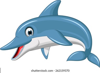 cute dolphin cartoon