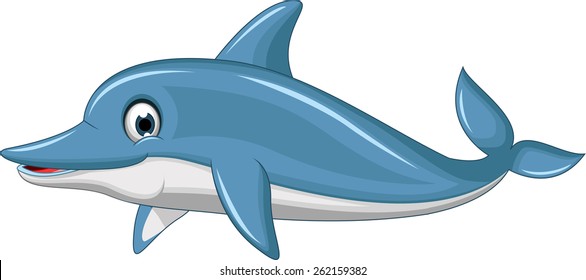 cute dolphin cartoon