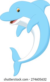 cute dolphin cartoon