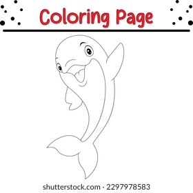 Páginas de coloración de delfines para niños