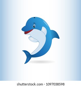 Cute dolphin vector illustration