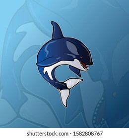 cute dolphine free vector image