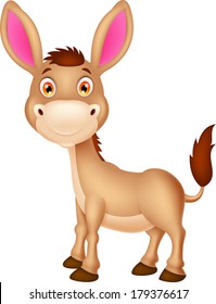 Cute donkey cartoon