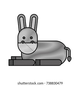 cute donkey cute cartoon manger image