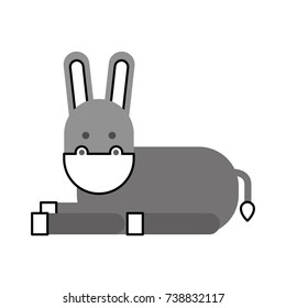 cute donkey cute cartoon manger image