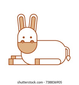cute donkey cute cartoon manger image