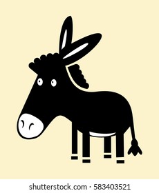 Cute donkey illustration