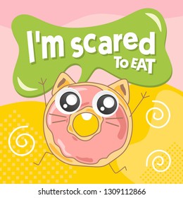 Cute Donut Character