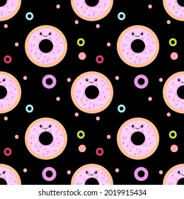 Aburrido sobre fondo negro. Diseño para envolver papel, textil, tela, papel pintado, fondo, fondo e impresiones. Ilustración vectorial. 
