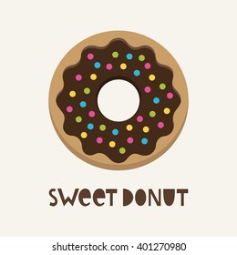 cute donut vector illustration