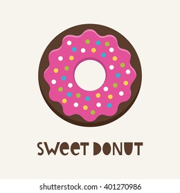 cute donut vector illustration