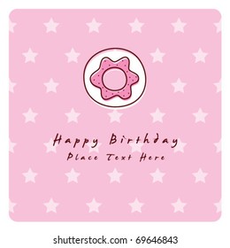 cute donuts birthday card