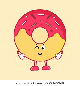 Cute Donuts Character, Cute Donuts Character verfügt über einen charmanten und liebenswerten Donuts Charakter, der bestimmt ein Lächeln in Ihr Gesicht bringt. Dieser süße kleine Genuss ist perfekt für alle Ihre Design-Anforderungen.