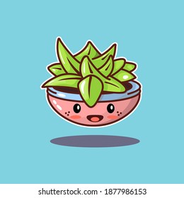 cute doodle ariocarpus cactus succulent illustration, good for sticker, element design, etc