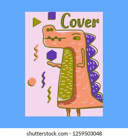 Cute doodle birthday, party, baby shower cards, brochures, invitations - Vector