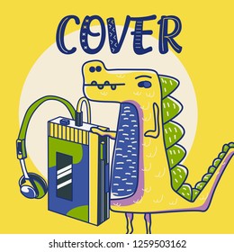 Cute doodle birthday, party, baby shower cards, brochures, invitations - Vector
