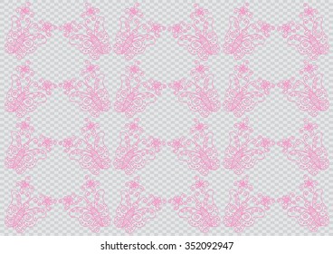 Cute doodle butterflies pattern. Vector illustration.