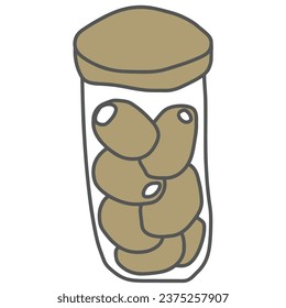 cute doodle cartoon coffee shop icons. vector outline hand drawn for coffee and bakery for cafe menu, including supply item and equipment isolated on white background. drawing style