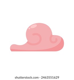 Cute doodle China nube rosa