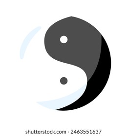 Cute doodle China Yin Yang