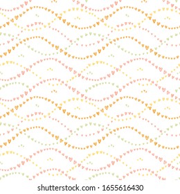Cute doodle circles seamless pattern, abstract background, great for textiles, banners, wallpapers, wrapping - vector design