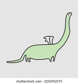 cute doodle dragon vector. doodle hand drawn style
