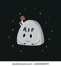 cute doodle elements, halloween set, spider, witch hat 