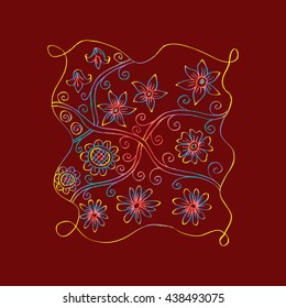 cute doodle flowers