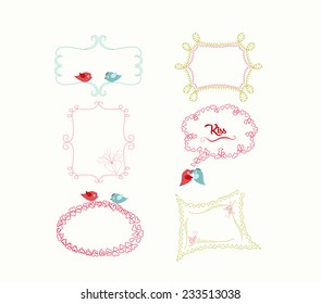 Cute doodle frames