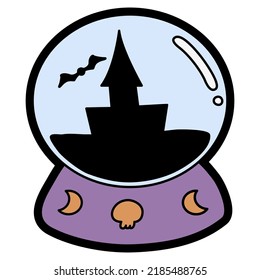 Cute doodle Halloween decorations collection 