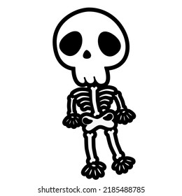 Cute doodle Halloween decorations collection 
