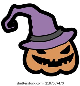 Cute doodle Halloween decorations collection