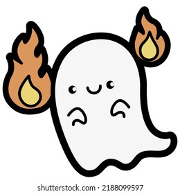 Cute doodle Halloween decorations collection