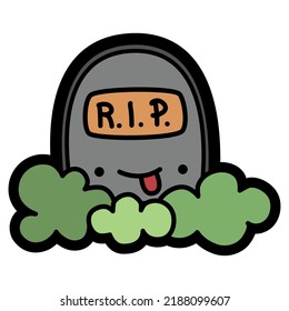 Cute doodle Halloween decorations collection