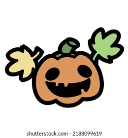 Cute doodle Halloween decorations collection